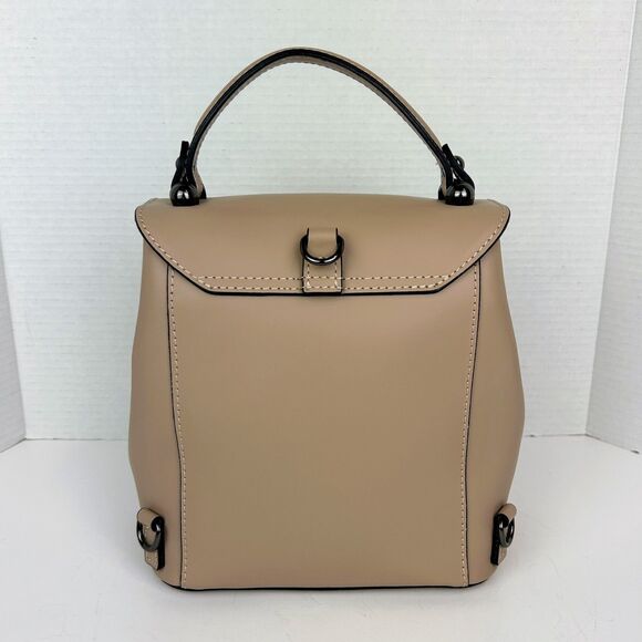 Luana Ferracuti Backpack Purse Convertible Straps Top Handle Italian Leather Bag - Picture 7 of 12